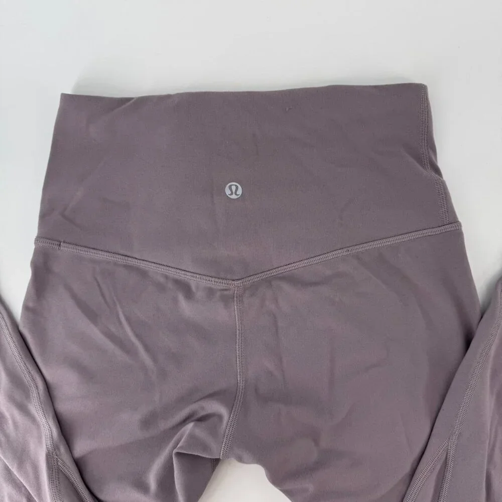 Lululemon Align Twist Front High Rise Yoga Pants Size 4 Purple Mauve Leggings